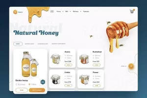 طراحی فروشگاه اینترنتی عسل - آکادمی شادمان